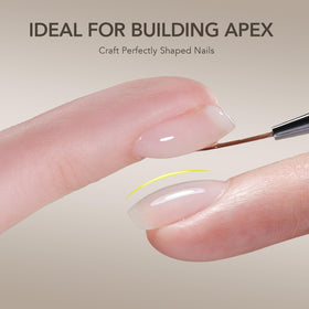 GAOY open jar with nail brush demonstrating easy precise application benefit