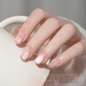 GAOY applied on model hand demonstrating reflective holographic finish and shine