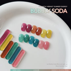 GAOY arranged nail tip swatches showing true sheer color payoff and layering options