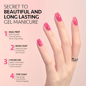 GAOY nails in use manicure showing durable glossy finish benefit