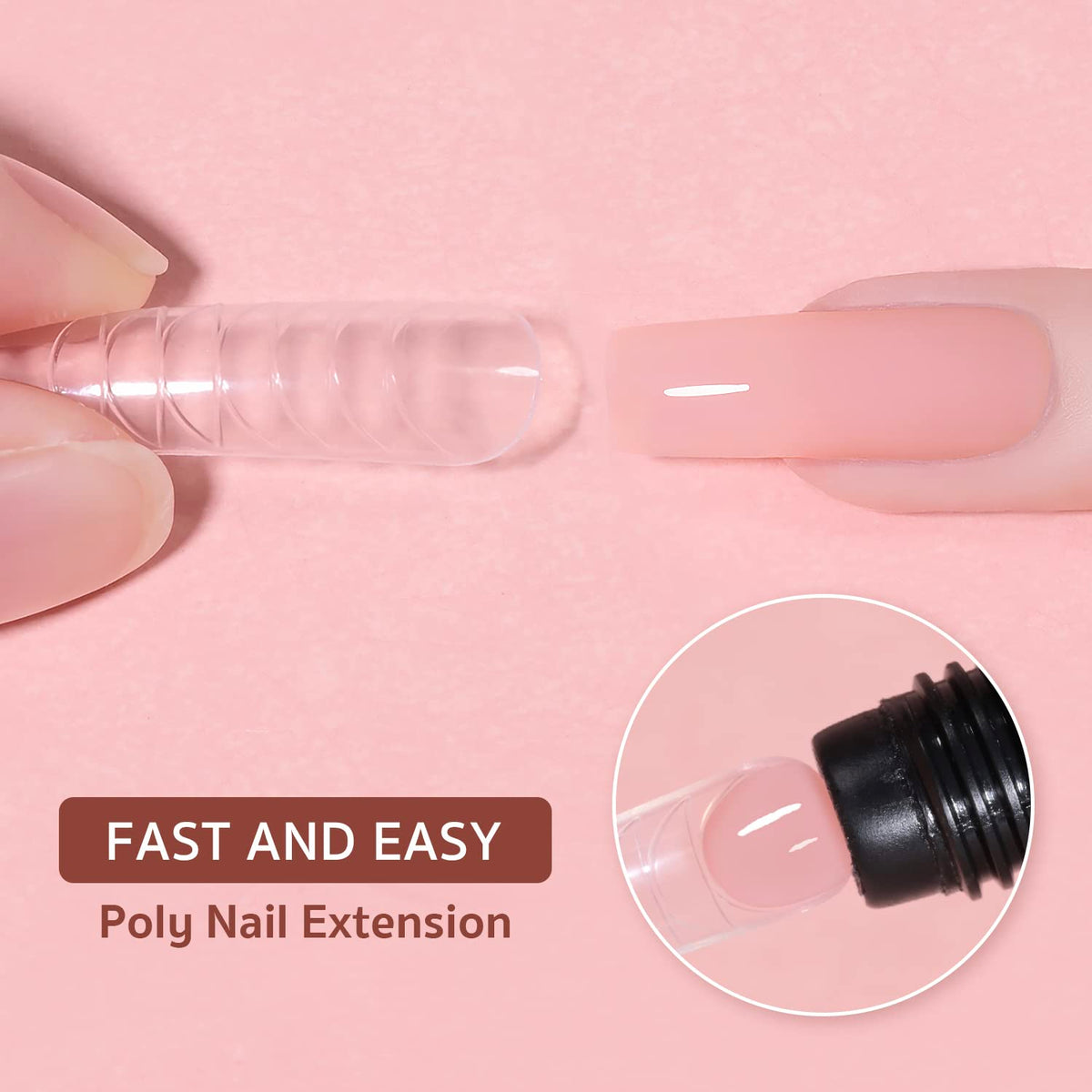 GAOY open jar close-up displaying smooth poly gel texture for easy sculpting