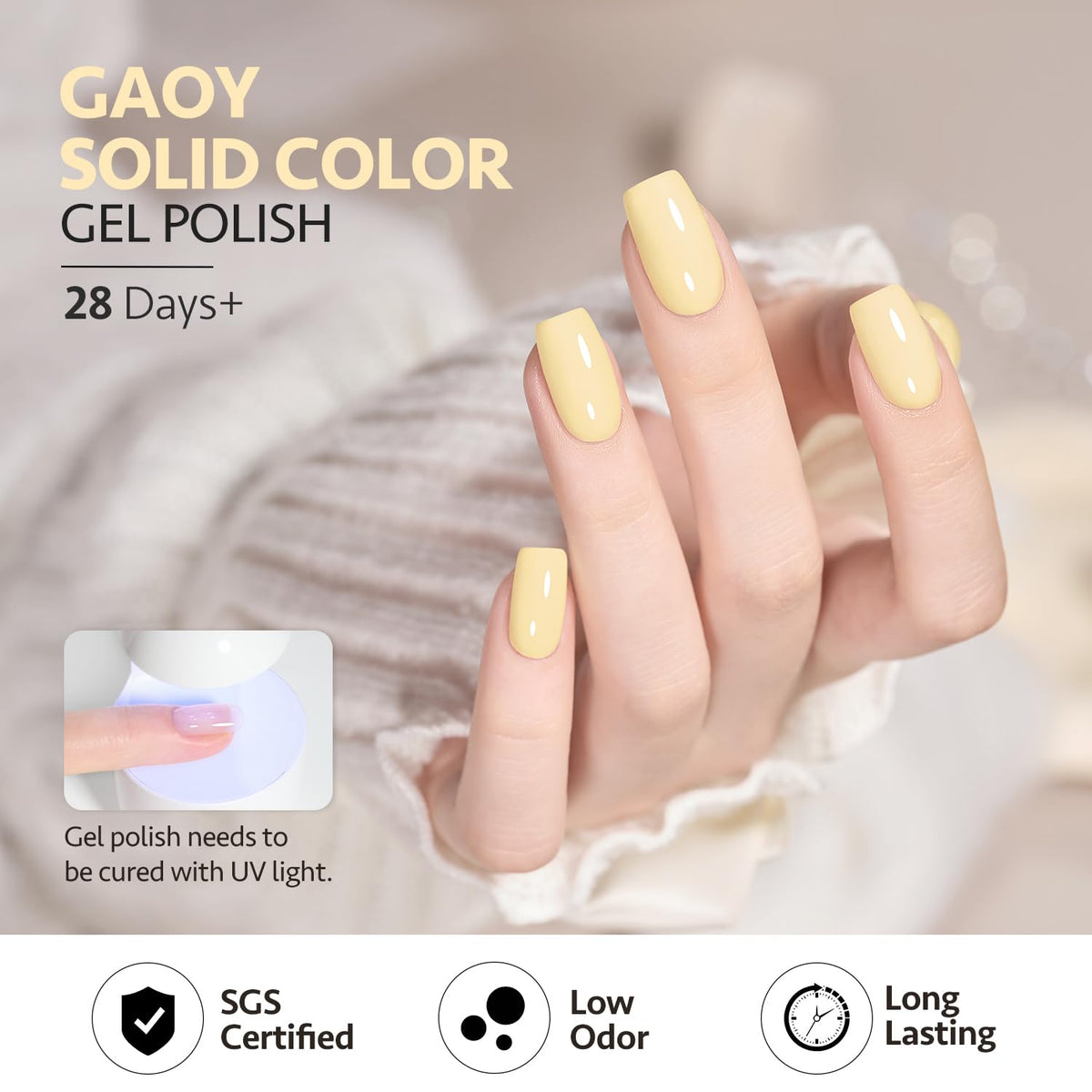 GAOY bottle size and cap display 16ml volume for more manicures benefit