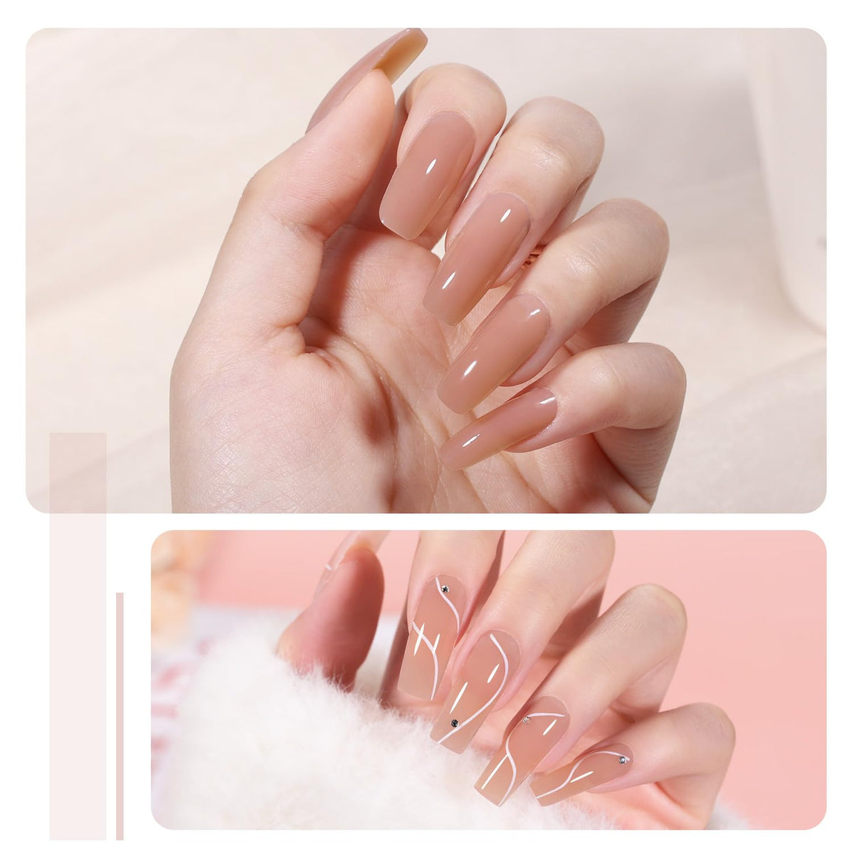 GAOY poly gel application on nail using brush and slip solution for faster sculpting