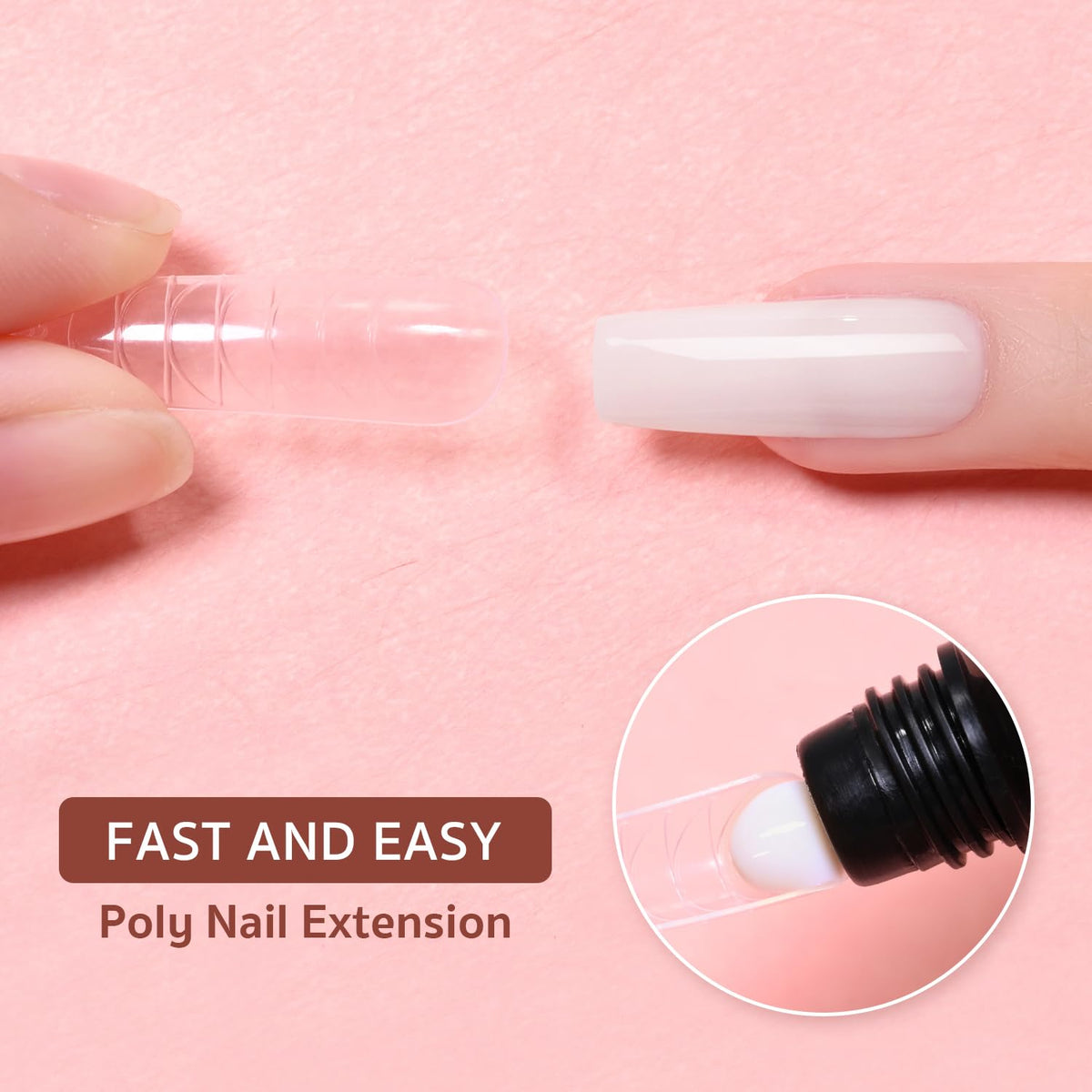 GAOY poly gel close-up texture highlighting smooth sculptability