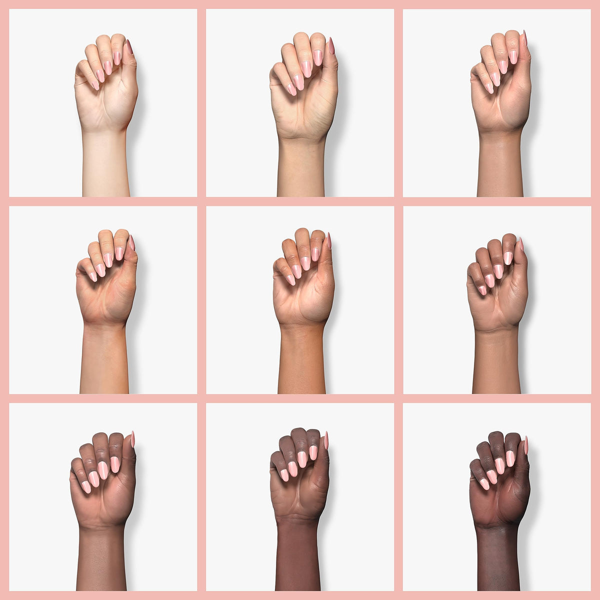 GAOY poly gel cured nail finish displaying glossy natural nude and long-lasting wear