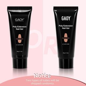 GAOY poly gel salon lifestyle scene showing GAOY product delivering polished results