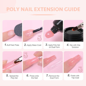 GAOY poly gel on salon station with tools showing professional-ready convenience