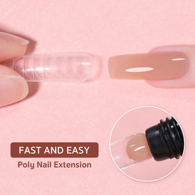 GAOY poly gel texture close-up demonstrating smooth consistency and easy shaping