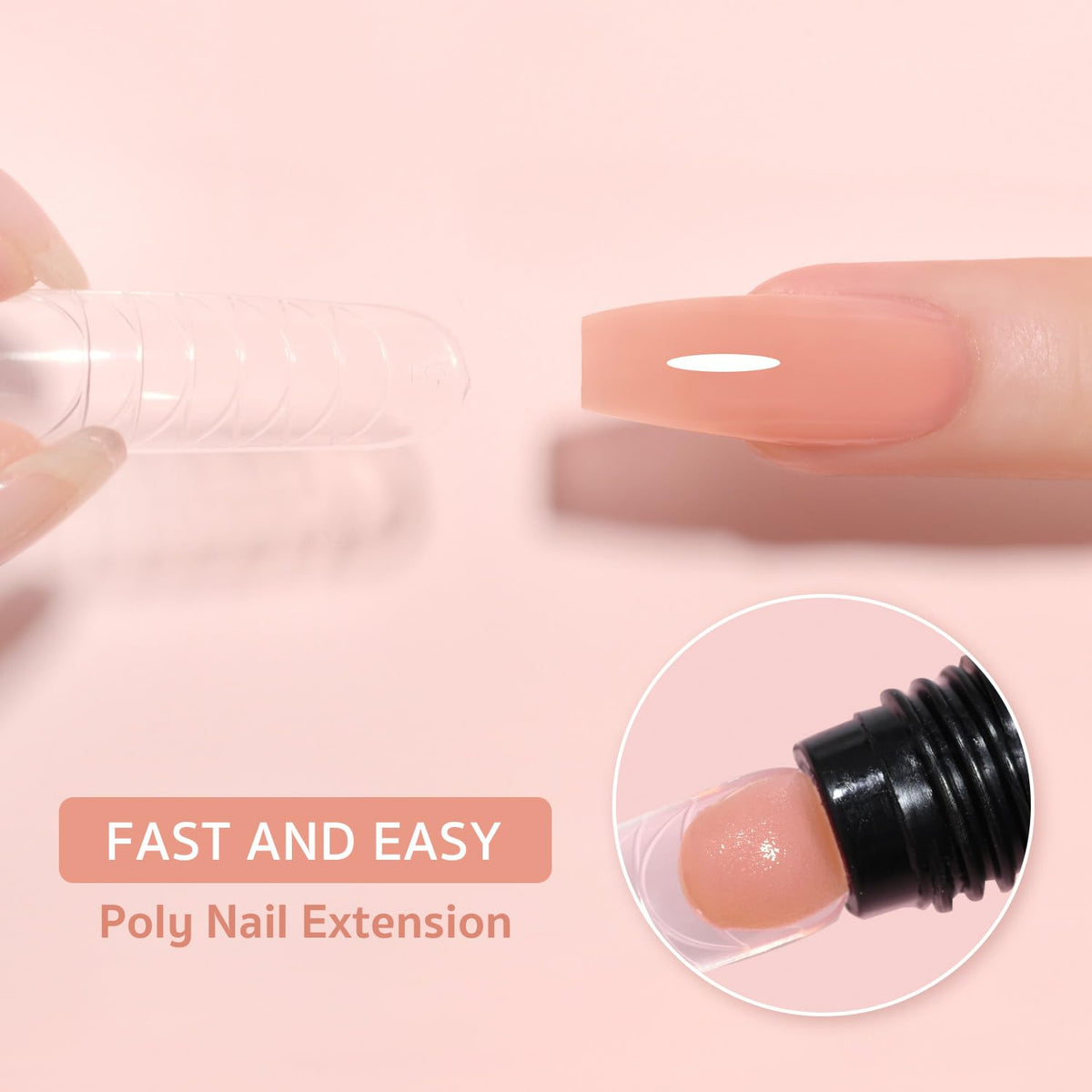 GAOY poly gel texture closeup highlighting smooth consistency for easy shaping