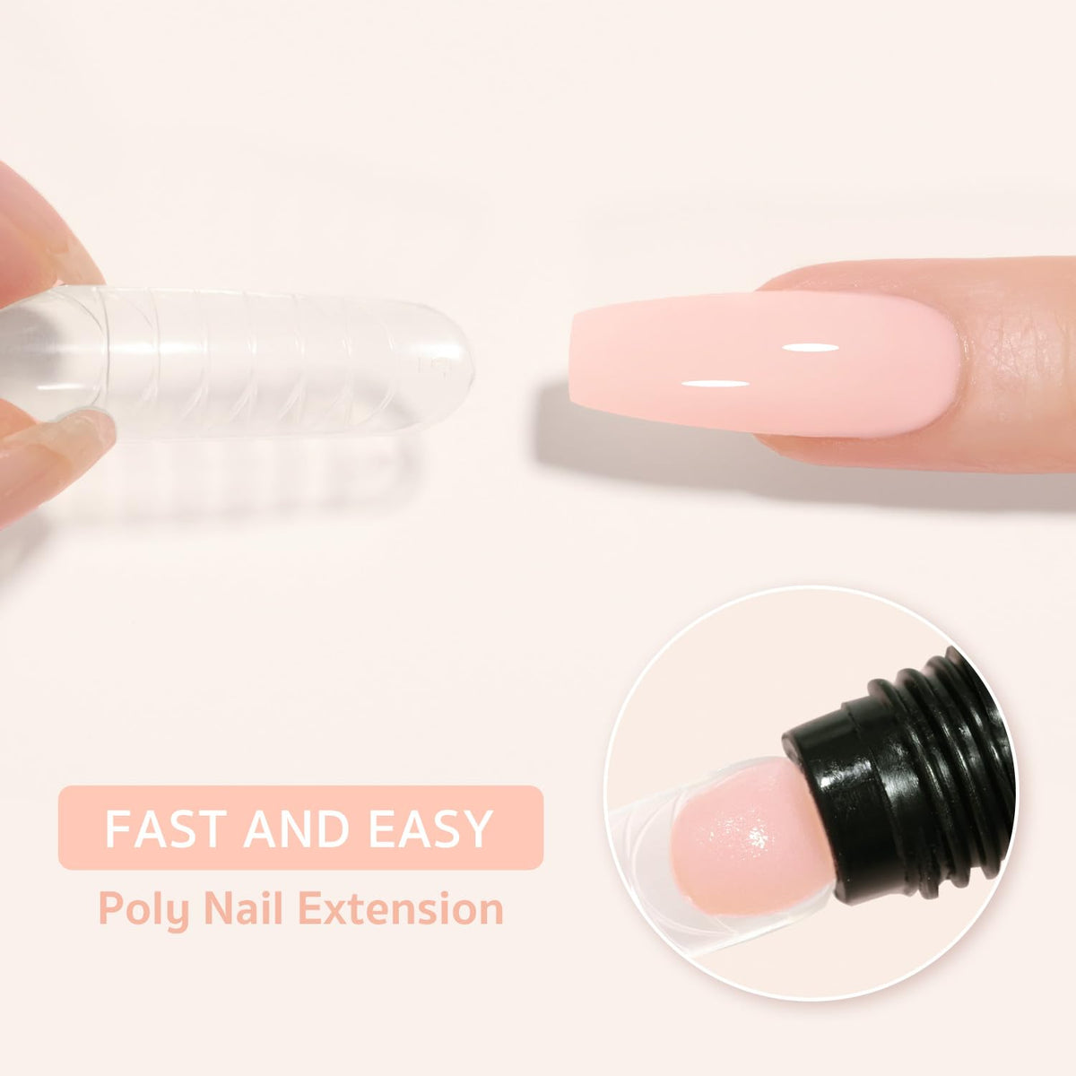 GAOY poly gel texture swipe demonstrating smooth buildability and precision