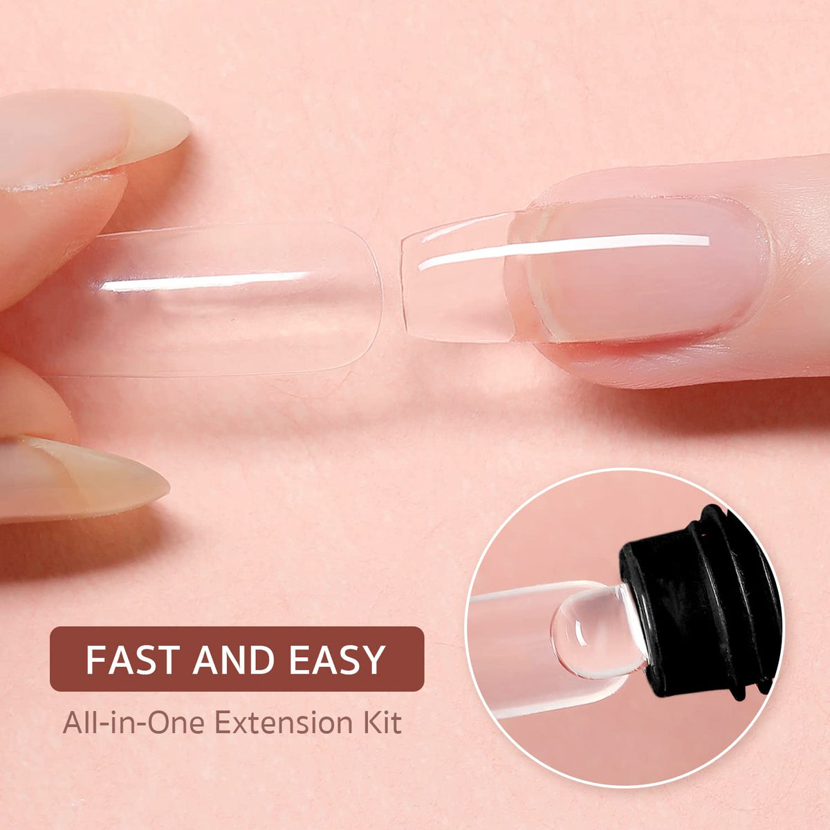 GAOY close-up of labeled poly gel tubes highlighting easy color selection