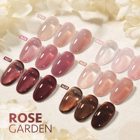 GAOY ombre nail art close-up demonstrating layered jelly color effect