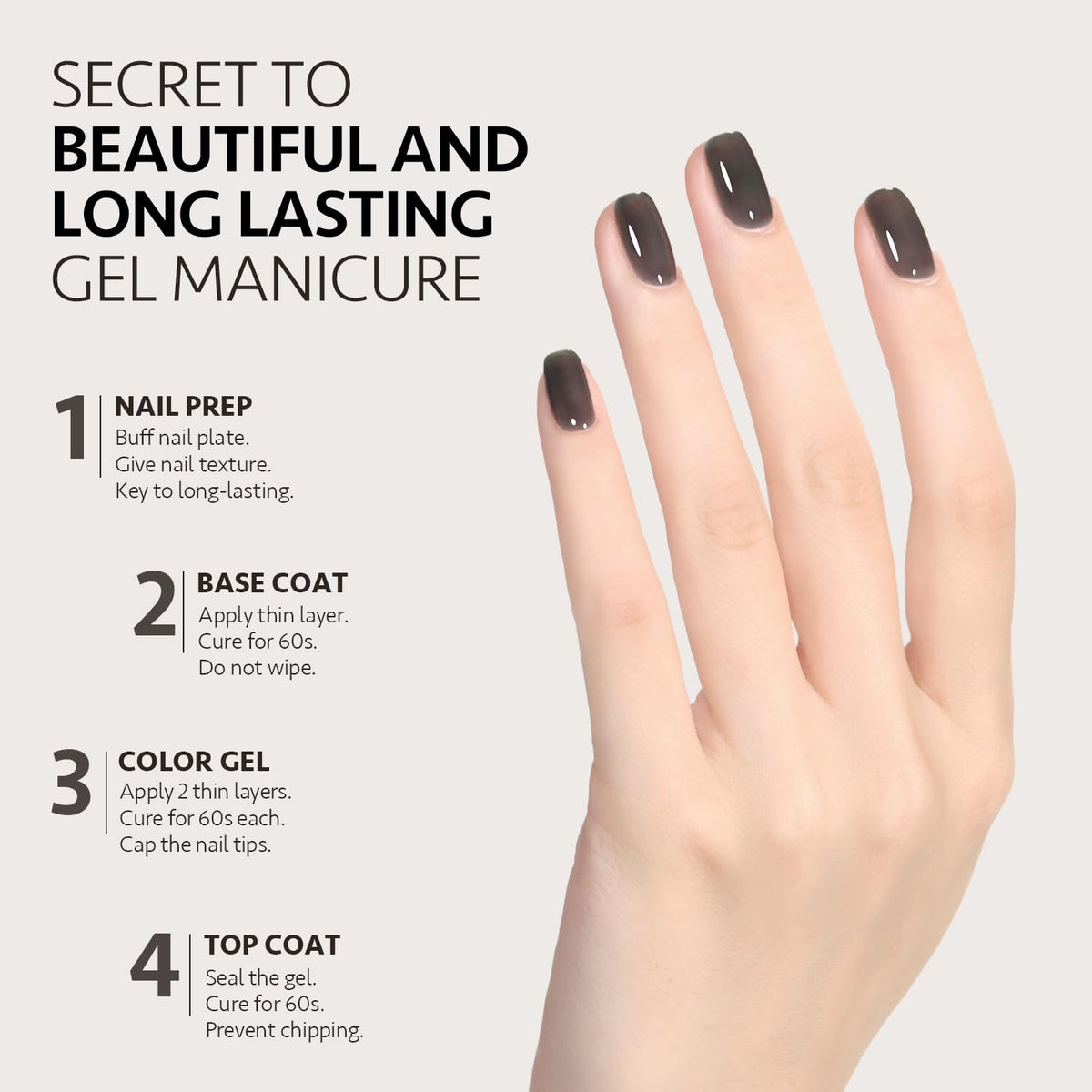 GAOY 16ml bottle in hand showing generous volume for many manicures