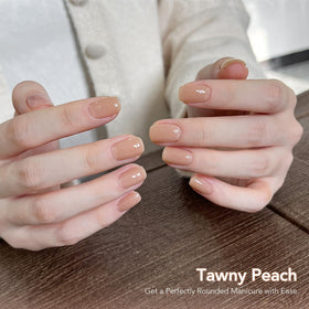 GAOY 30g jar next to coin for scale illustrating generous amount for multiple manicures