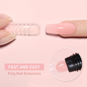 GAOY poly gel texture on spatula demonstrating smooth consistency for easy sculpting