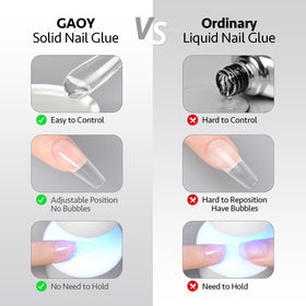 GAOY close-up of the solid gel texture demonstrating non-sticky consistency for easy handling