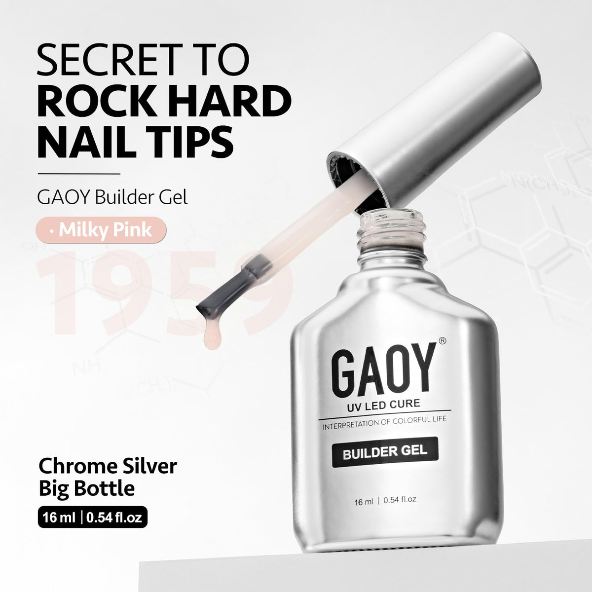 GAOY gel texture close-up showing self-leveling sheen for a smooth, professional surface