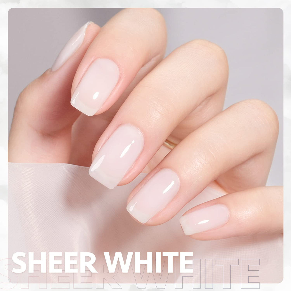 GAOY swatch on tip demonstrating jelly texture and buildable translucent finish for style