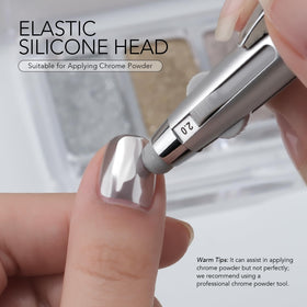GAOY pen in use placing a rhinestone on a nail for accurate embellishment