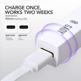 GAOY USB charging port connected showing cordless convenience and portability benefit