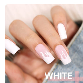 GAOY brush applying smooth white gel showing even texture and easy control