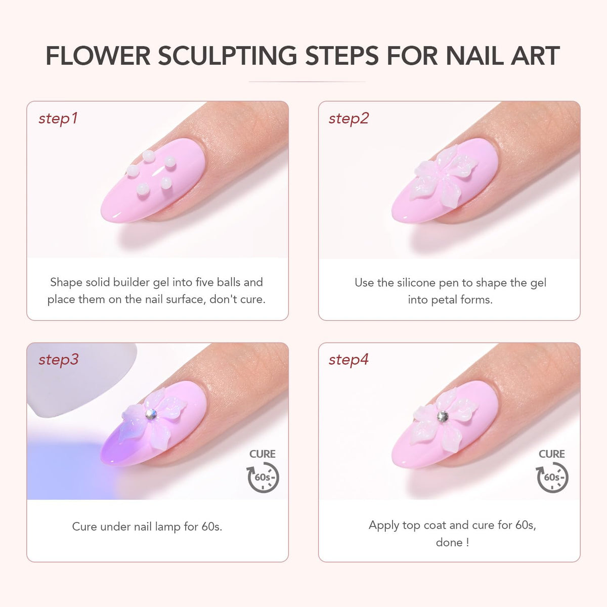 GAOY sculpting gel on a manicure desk conveying at-home creative nail art benefits