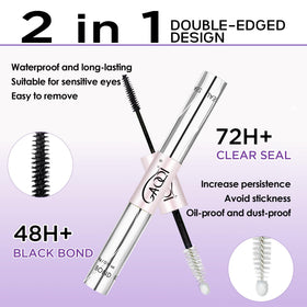 GAQQI close-up of the fine brush tip enabling precise adhesive application