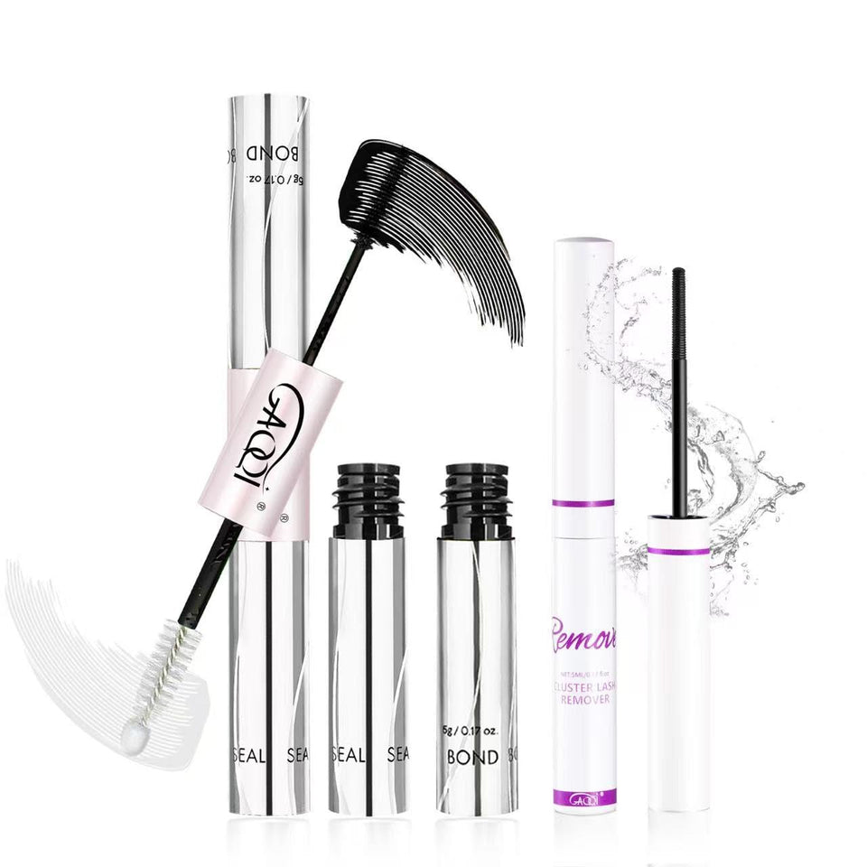 GAQQI front packaging showing bond and remover for dependable lash wear