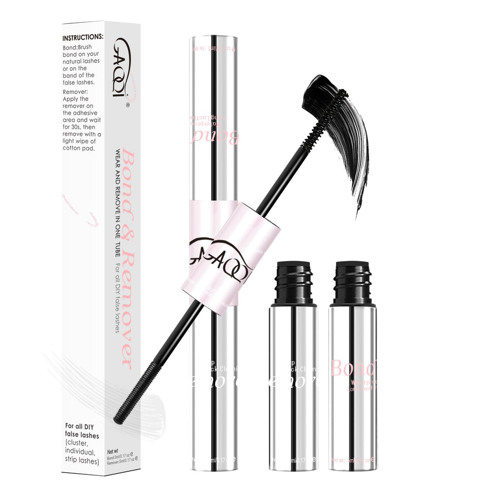 GAQQI front packaging showing dual-ended lash glue and remover for convenience