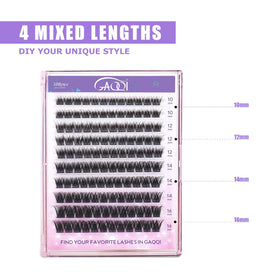 GAQQI lifestyle image with model wearing clusters showing day-to-night look benefit versatile wear