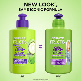 Garnier back label details ingredients and how to apply for results
