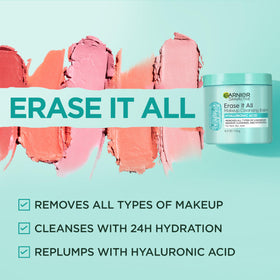 Garnier open jar label visible with ingredient focus and safety testing