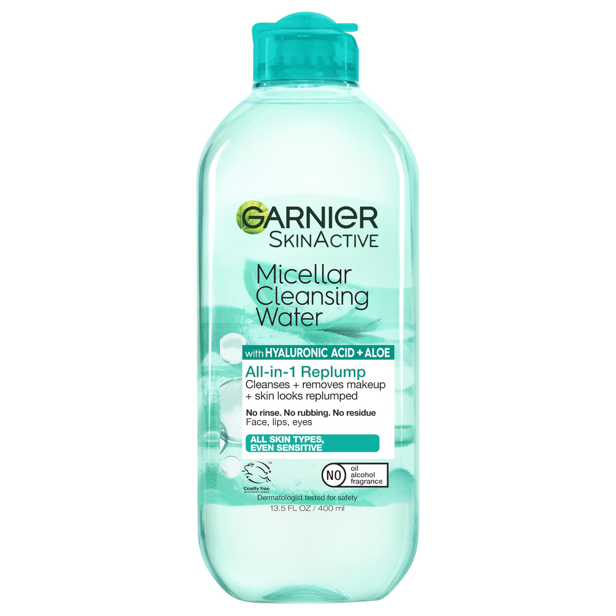 Garnier front bottle 400mL showing product and benefits