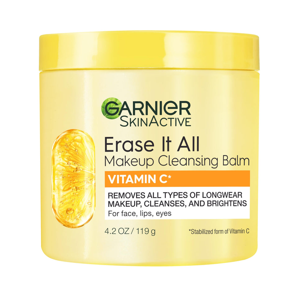 Garnier front jar view showing product and brand, clear label for easy identification