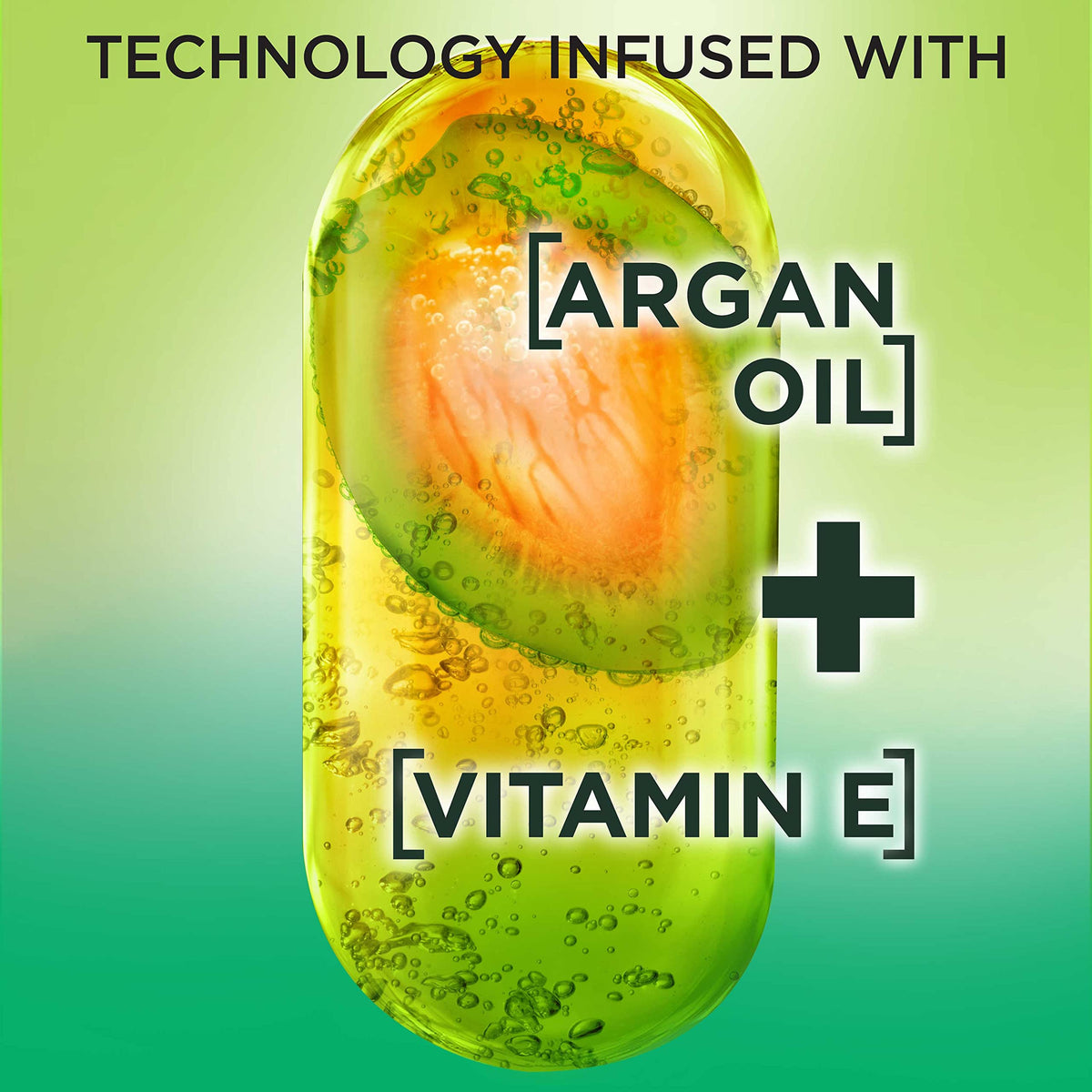Garnier Fructis being applied to damp hair in bathroom to show leave-in conditioning benefit