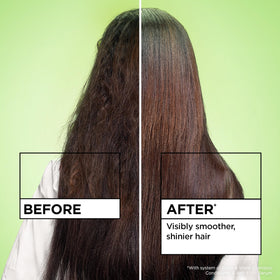 Garnier argan oil droplet highlighting nourishing shine boost