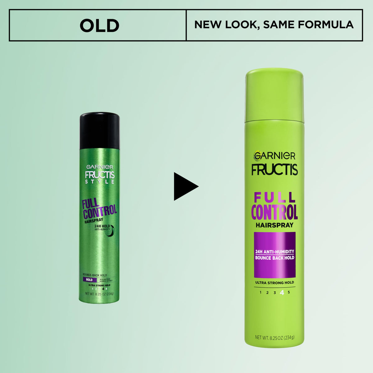 Garnier Fructis back label close-up with ingredient information