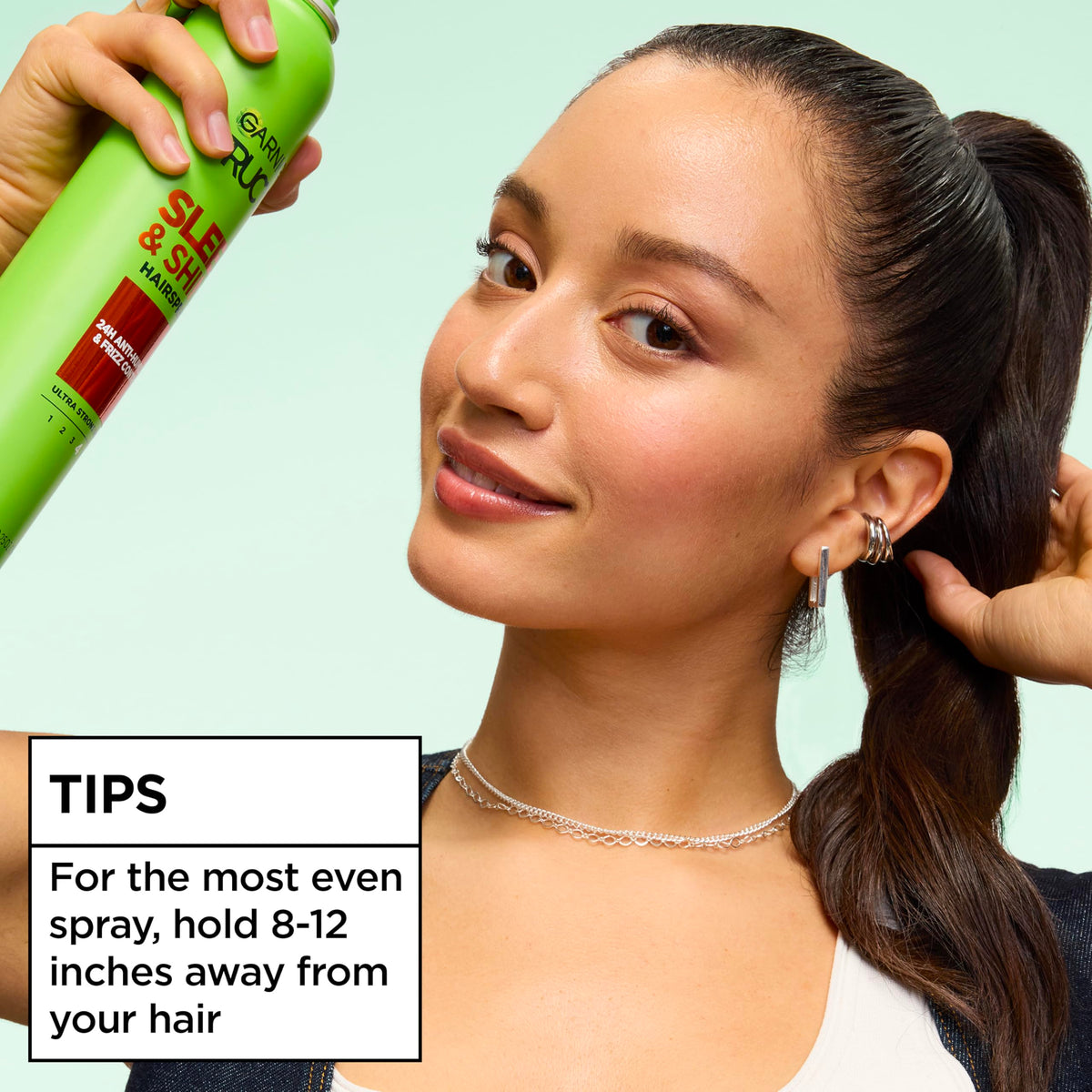 Garnier Fructis with bamboo imagery illustrating natural extract smoothing benefit