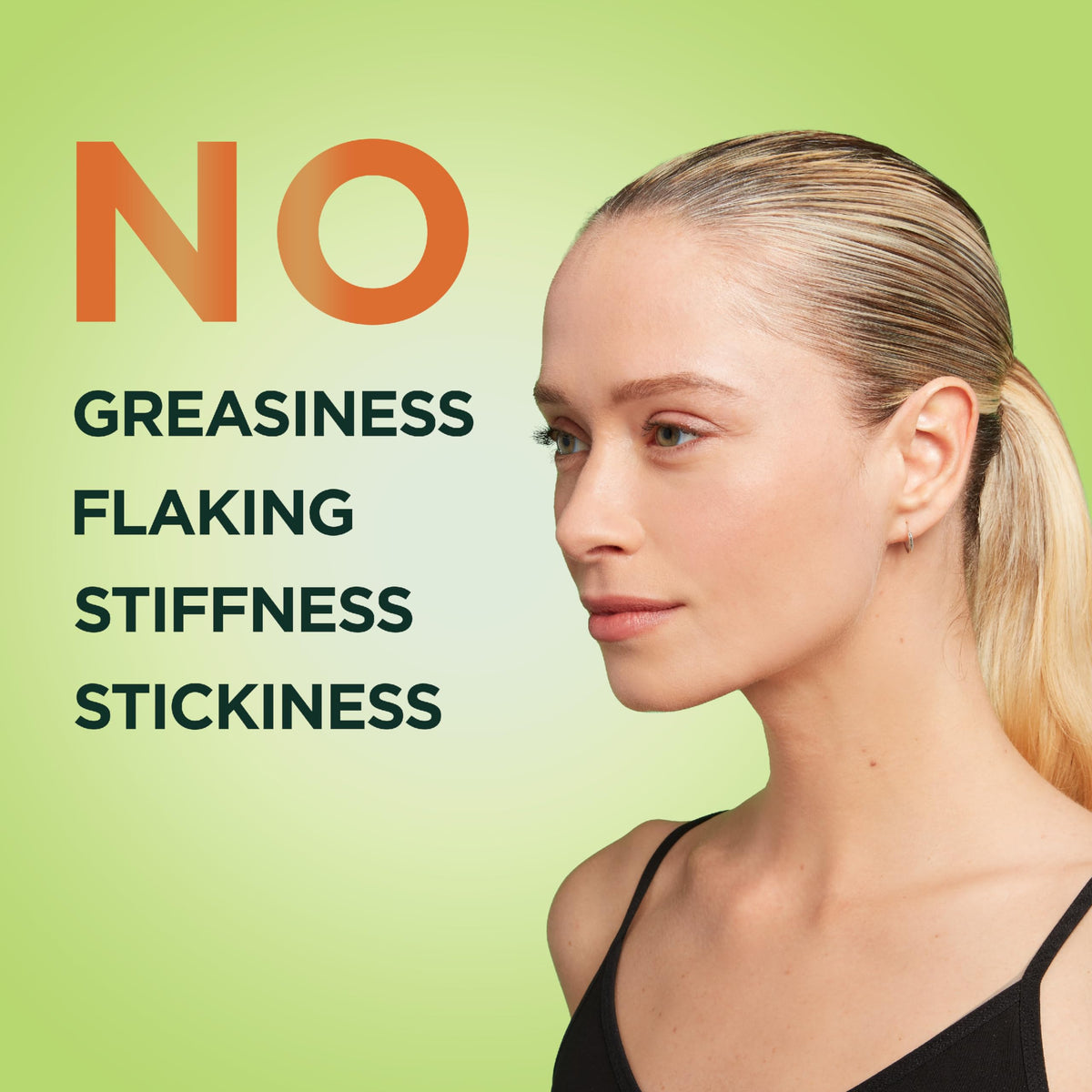 Garnier Fructis before and after halo frizz showing visible smoothing