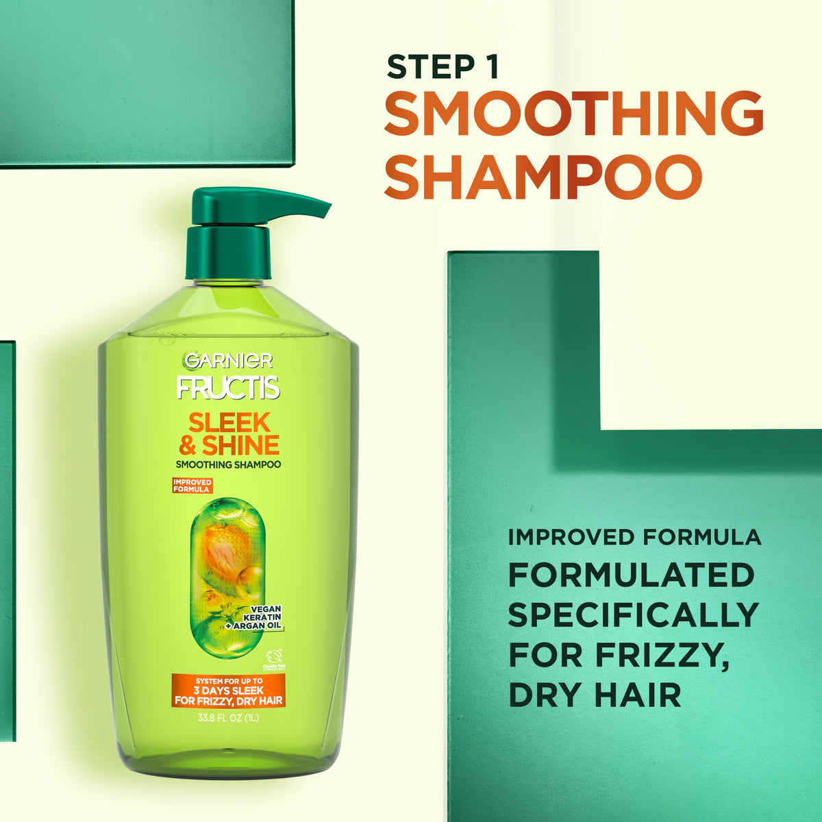 Garnier Fructis bottle cap and label detail showing product information