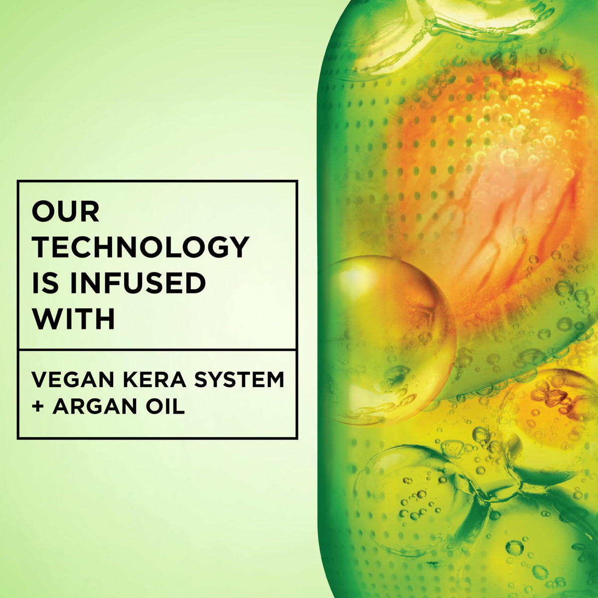 Garnier recycled-plastic bottle label showing sustainable packaging benefit