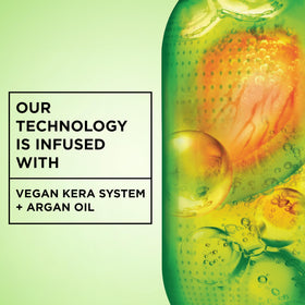 Garnier recycled-plastic bottle label showing sustainable packaging benefit