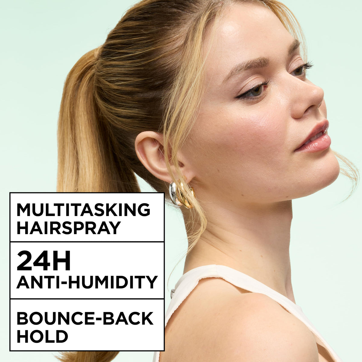 Garnier Fructis nozzle close-up showing fine mist control