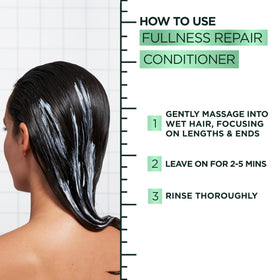 Garnier Fructis lifestyle shot of model with visible volume and shine