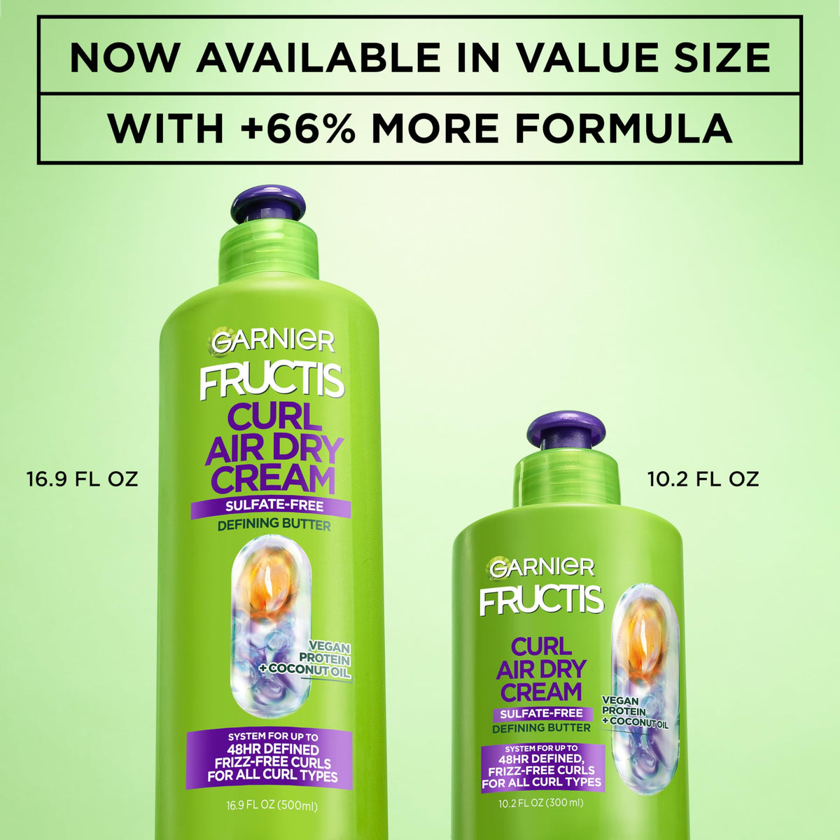Garnier Fructis cream texture close-up showing lightweight consistency