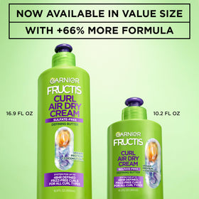 Garnier Fructis cream texture close-up showing lightweight consistency
