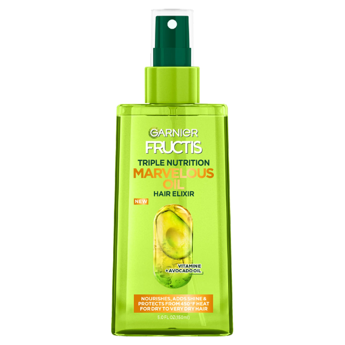 Garnier Fructis front packaging showing product and size for reassurance