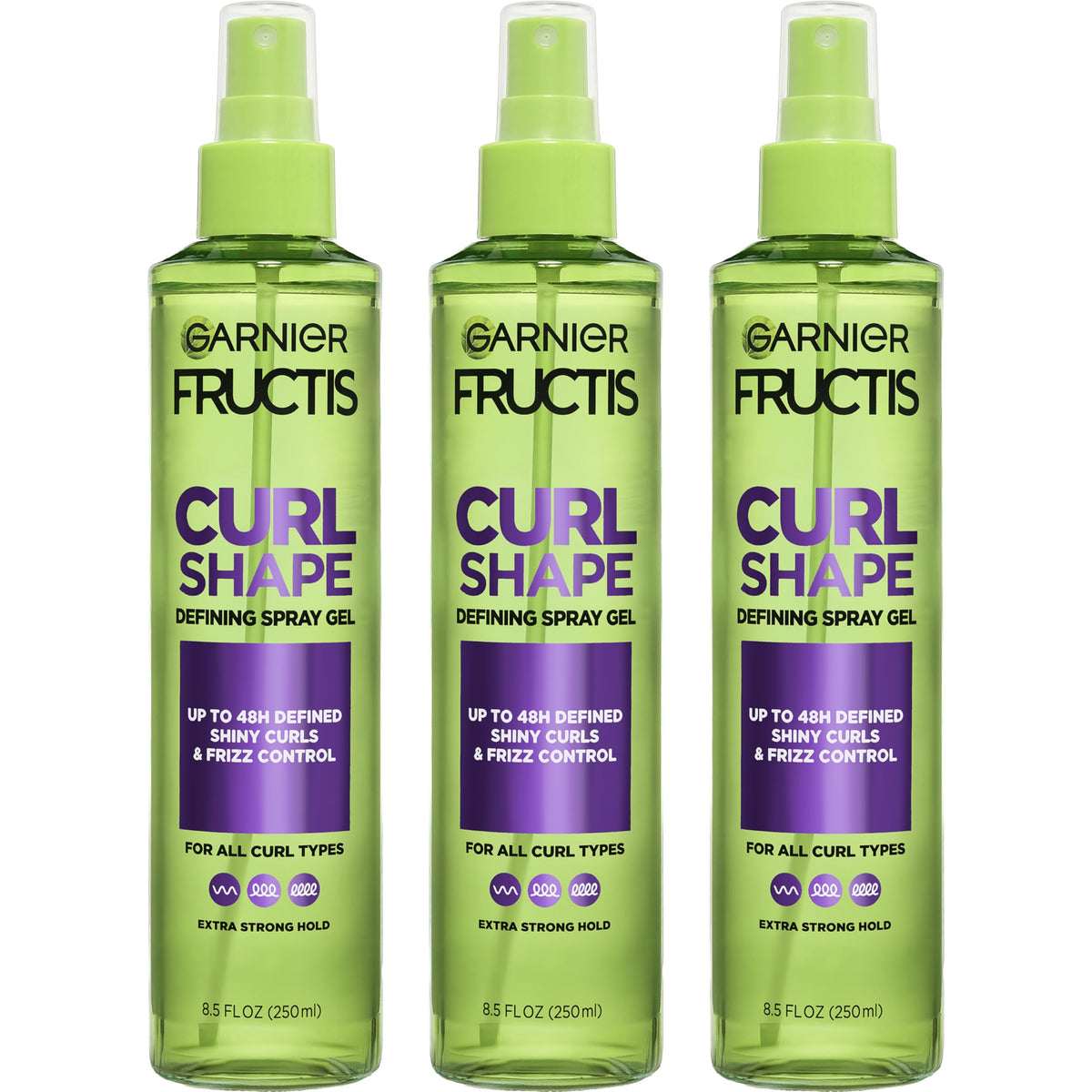 Garnier Fructis front packaging showing product and size, easy identification