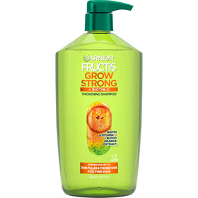Garnier Fructis front packaging showing bottle and branding for fuller hair