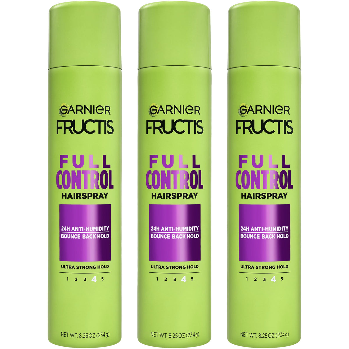 Garnier Fructis front packaging showing product and benefits